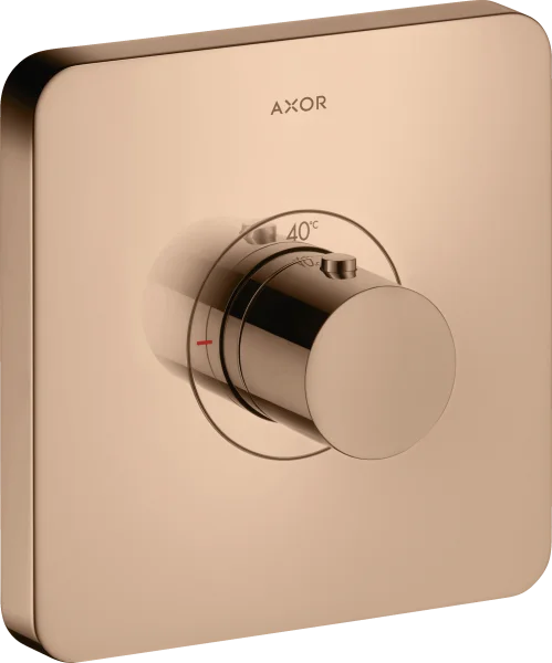 Axor Showerselect Thermostatic Mixer Highflow Softsquare For Concealed Installation Polished Red Gold
