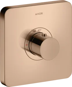Axor Showerselect Thermostatic Mixer Highflow Softsquare For Concealed Installation Polished Red Gold