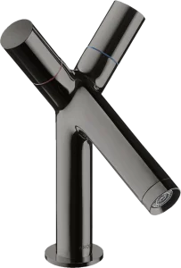 Axor Starck 2-handle Basin Mixer 80 With Pop-up Waste Polished Black Chrome