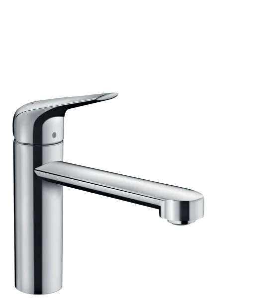 Hansgrohe Focus M42 Single Lever Kitchen Mixer 120 Coolstart, Ecoselection, Single Spray Mode Chrome