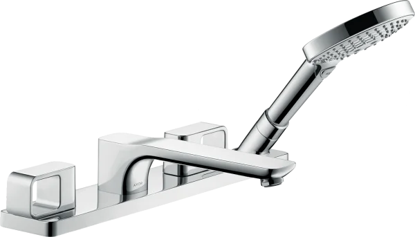 Axor Urquiola 4-hole Rim-mounted Bath Mixer Gold Brushed