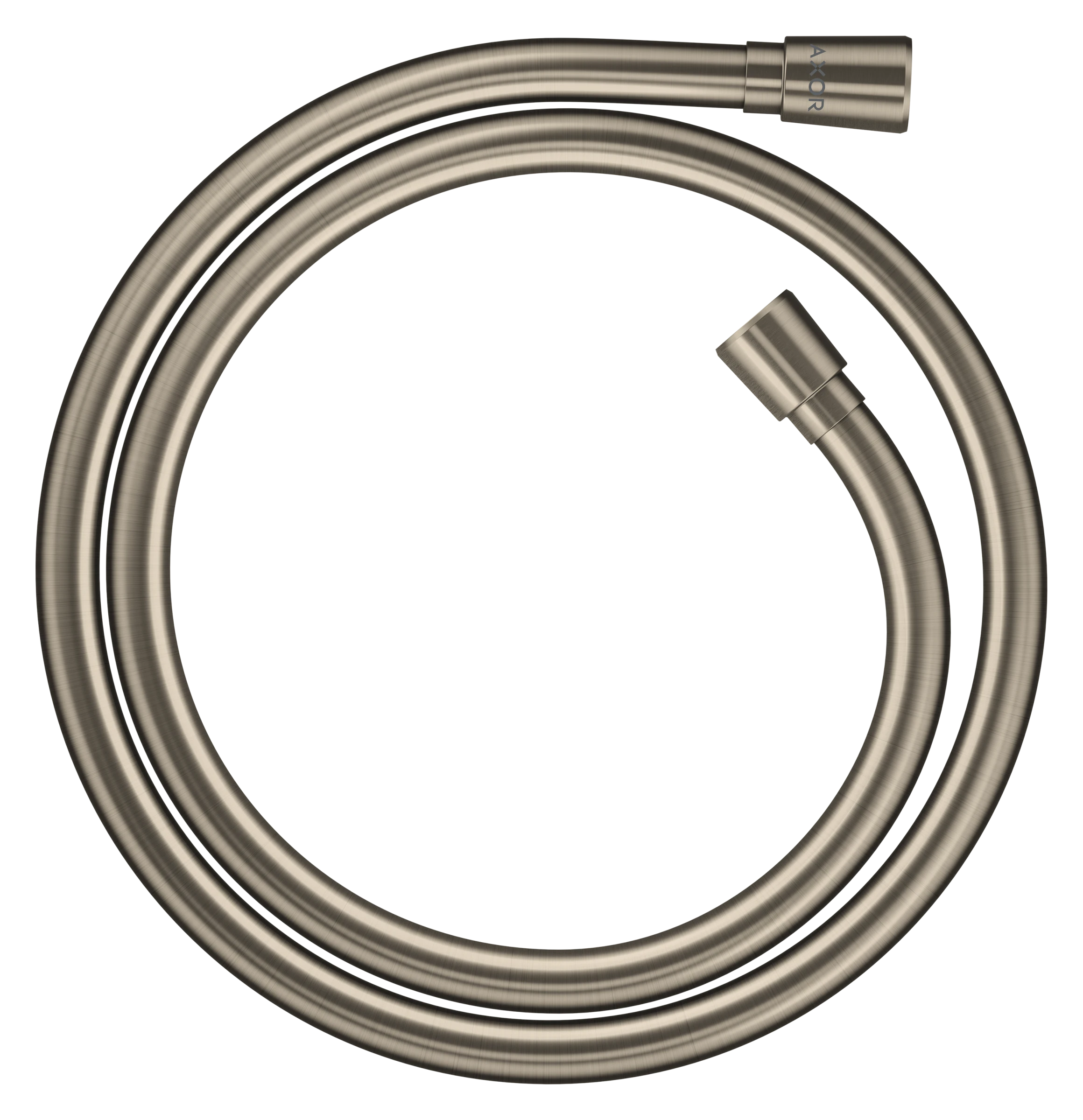 Axor Showersolutions Metal Effect Shower Hose 1.25 M With Conical Nuts Brushed Nickel
