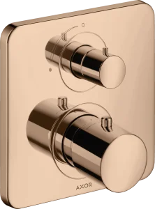 Axor Citterio M Thermostatic Mixer For Concealed Installation With Shut-off Valve Polished Red Gold