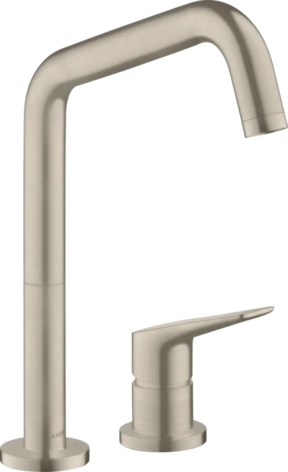 Axor Citterio M 2-hole Single Lever Kitchen Mixer 240 With Swivel Spout Brushed Nickel product image - Image 1