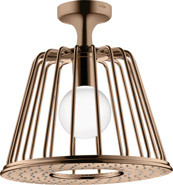Axor Lampshower/nendo Lampshower 275 1jet With Ceiling Connector Polished Red Gold