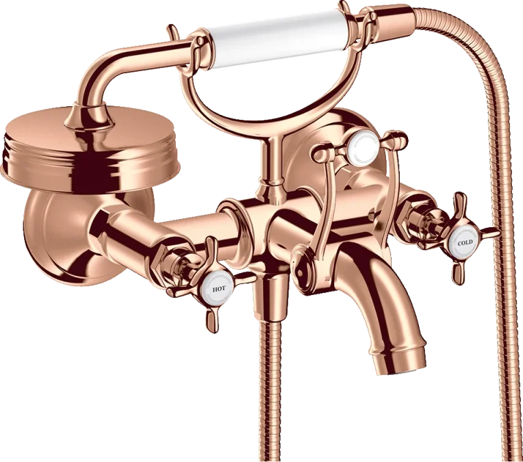 Axor Montreux 2-handle Manual Bath Mixer For Exposed Installation With Cross Handles product image - Image 1