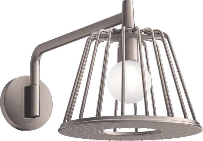 Axor Lampshower/nendo Lampshower 275 1jet With Shower Arm Stainless Steel Optic product image - Image 1