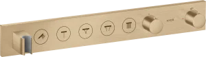 Axor Showersolutions Thermostatic Module Select 670/90 For Concealed Installation For 5 Outlets Brushed Bronze