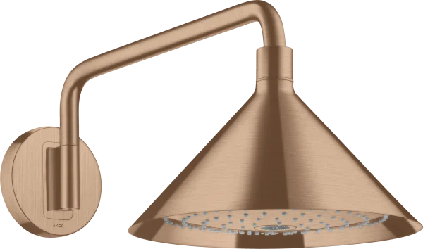 Axor Showers/front Overhead Shower 240 2jet With Shower Arm Brushed Red Gold