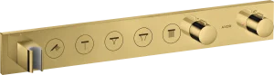 Axor Showersolutions Thermostatic Module Select 670/90 For Concealed Installation For 5 Outlets Gold Polished