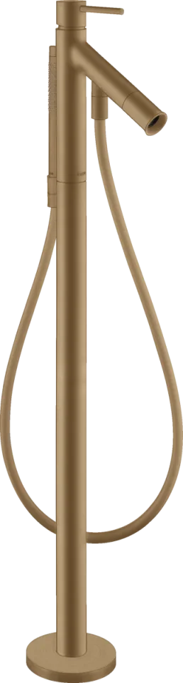 Axor Starck Single Lever Bath Mixer Floor-standing With Pin Handle Brushed Bronze product image - Image 1