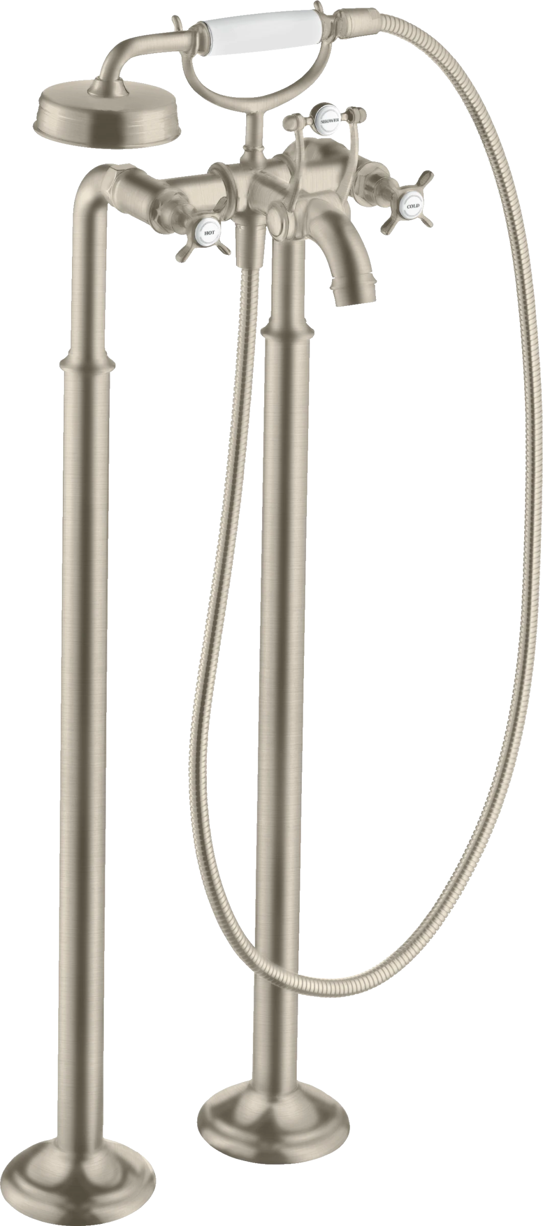 Axor Montreux Bath Mixers Concealed 1180 X 372 X 215mm Nickel - Brushed