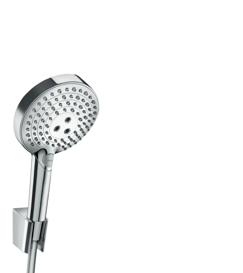 Hansgrohe Raindance Select S Shower Holder Set 120 3jet Powderrain With Shower Hose 125 Cm Chrome product image - Image 1