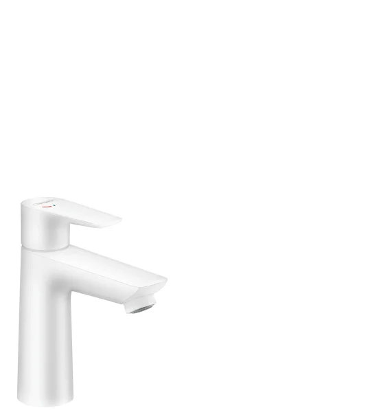 Hansgrohe Talis E Single Lever Basin Mixer 110 Coolstart Without Waste Matt White