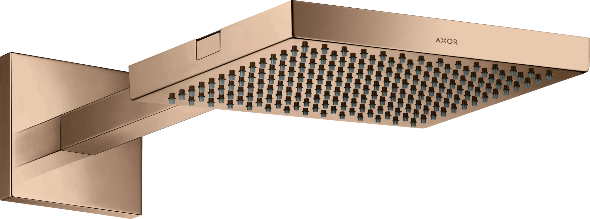 Axor Showersolutions Overhead Shower 240/240 With Shower Arm Polished Red Gold