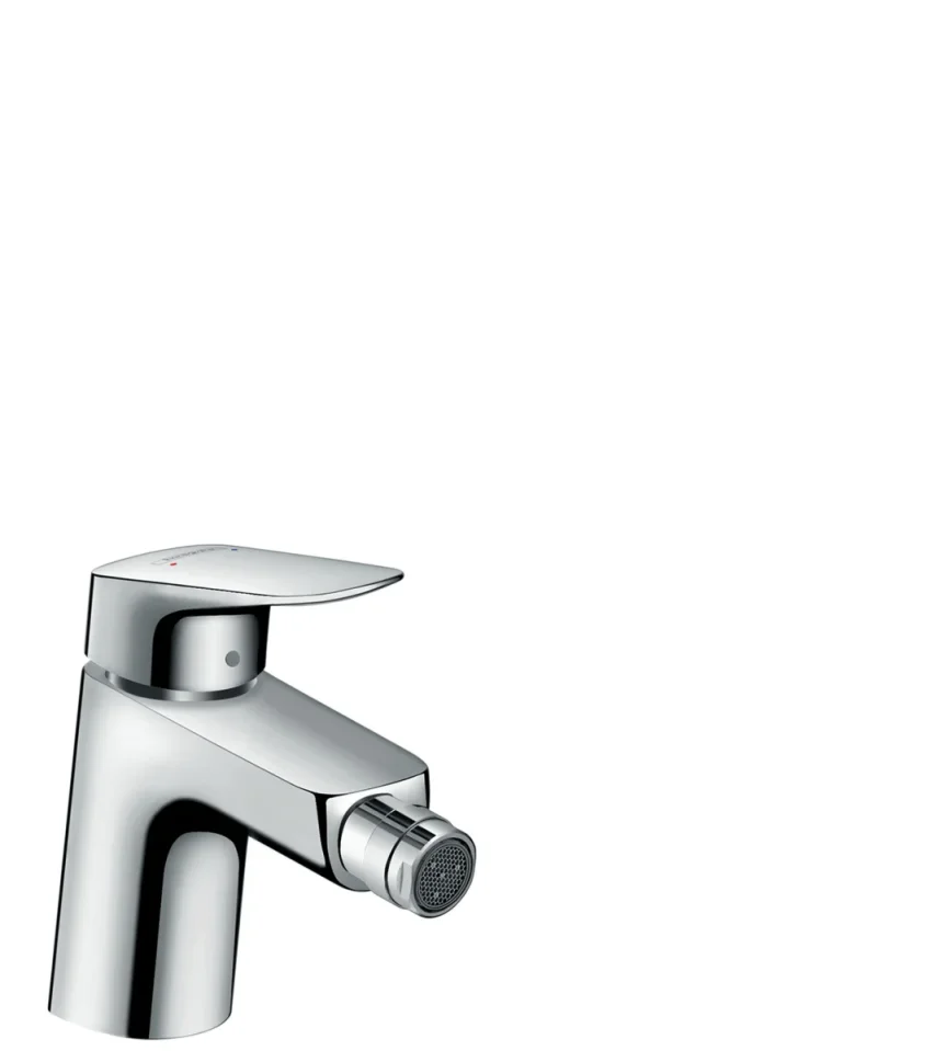 Hansgrohe Logis Single Lever Bidet Mixer 70 With Metal Pop-up Waste Chrome product image - Image 1