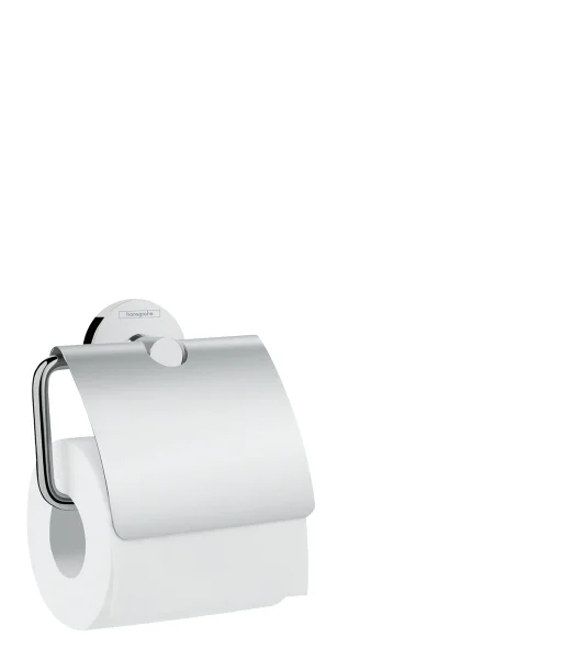 Hansgrohe Logis Universal Toilet Roll Holder With Cover Chrome