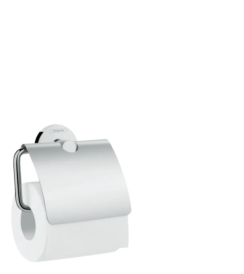 Hansgrohe Logis Universal Toilet Roll Holder With Cover Chrome product image - Image 1