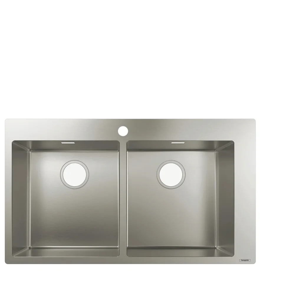 Hansgrohe S71 S711-f765 Built-in Sink 370/370 Stainless Steel product image - Image 1