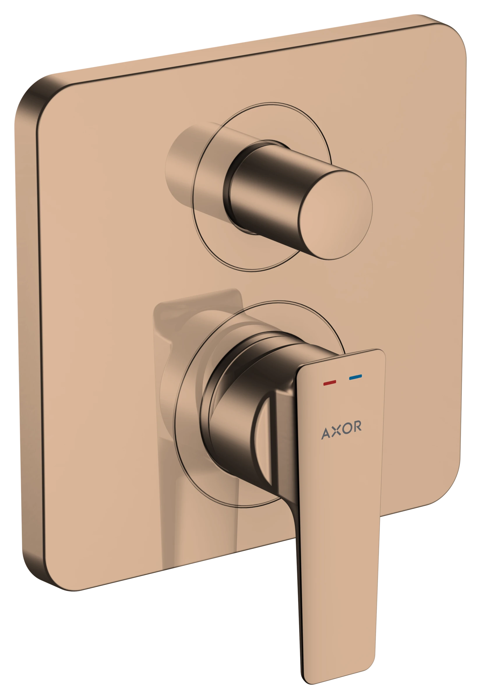 Axor Citterio E Single Lever Manual Bath Mixer For Concealed Installation With Integrated Backflow Prevention Polished Red Gold