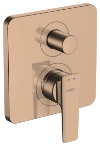 Axor Citterio E Single Lever Manual Bath Mixer For Concealed Installation With Integrated Backflow Prevention Polished Red Gold