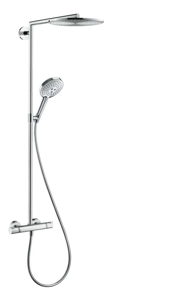 Hansgrohe Raindance S Showerpipe 300 1jet With Thermostatic Shower Mixer Chrome product image - Image 1
