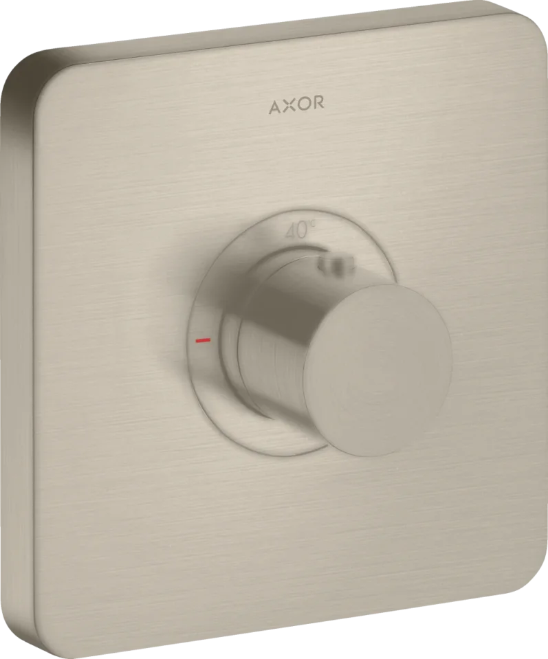Axor Showerselect Thermostatic Mixer Highflow Softsquare For Concealed Installation Brushed Nickel product image - Image 1