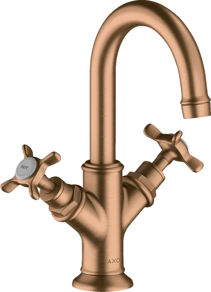 Axor Montreux 2-handle Basin Mixer 160 With Cross Handles For Cloakroom Basins With Pop-up Waste Brushed Bronze
