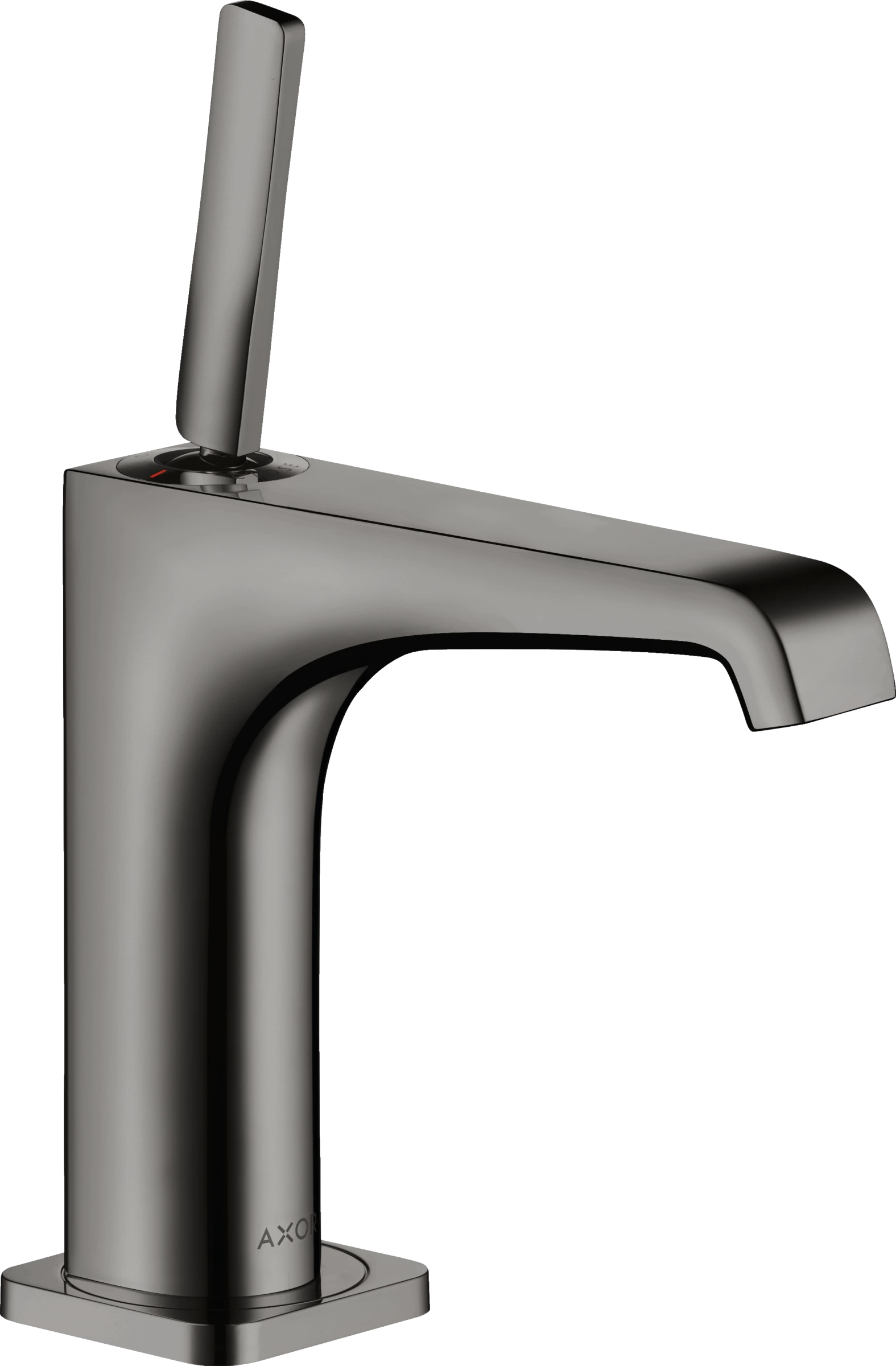 Axor Citterio E Single Lever Basin Mixer 130 With Pin Handle And Waste Polished Black Chrome