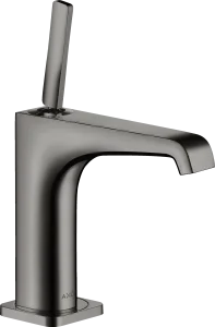 Axor Citterio E Single Lever Basin Mixer 130 With Pin Handle And Waste Polished Black Chrome