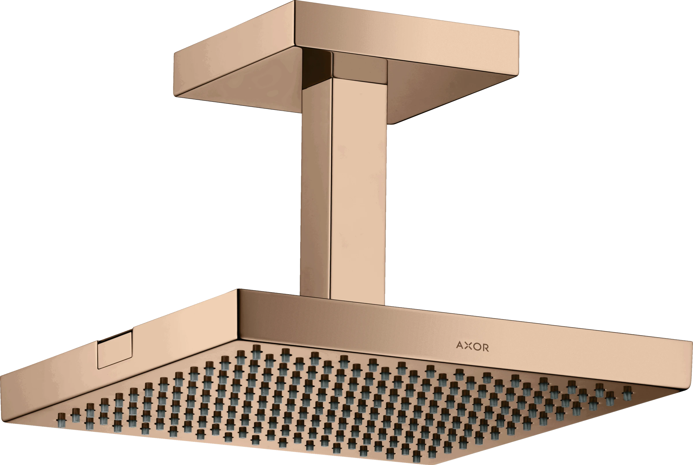 Axor Showersolutions Overhead Shower 240/240 1jet With Ceiling Connection Polished Red Gold