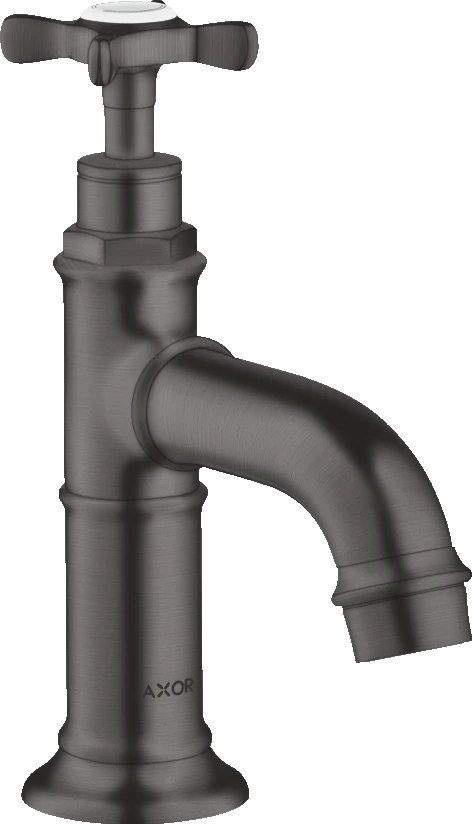Axor Montreux Pillar Tap 50 With Cross Handle Without Waste Brushed Black Chrome