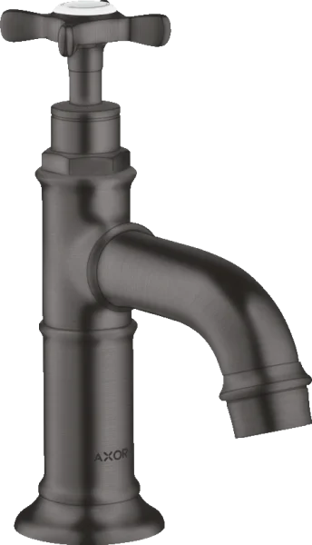 Axor Montreux Pillar Tap 50 With Cross Handle Without Waste Brushed Black Chrome