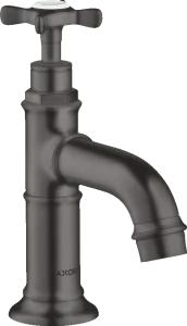 Axor Montreux Pillar Tap 50 With Cross Handle Without Waste Brushed Black Chrome