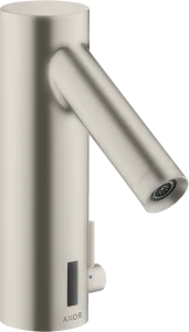Axor Starck Electronic Basin Mixer With Temperature Control With 230 V Mains Connection Stainless Steel