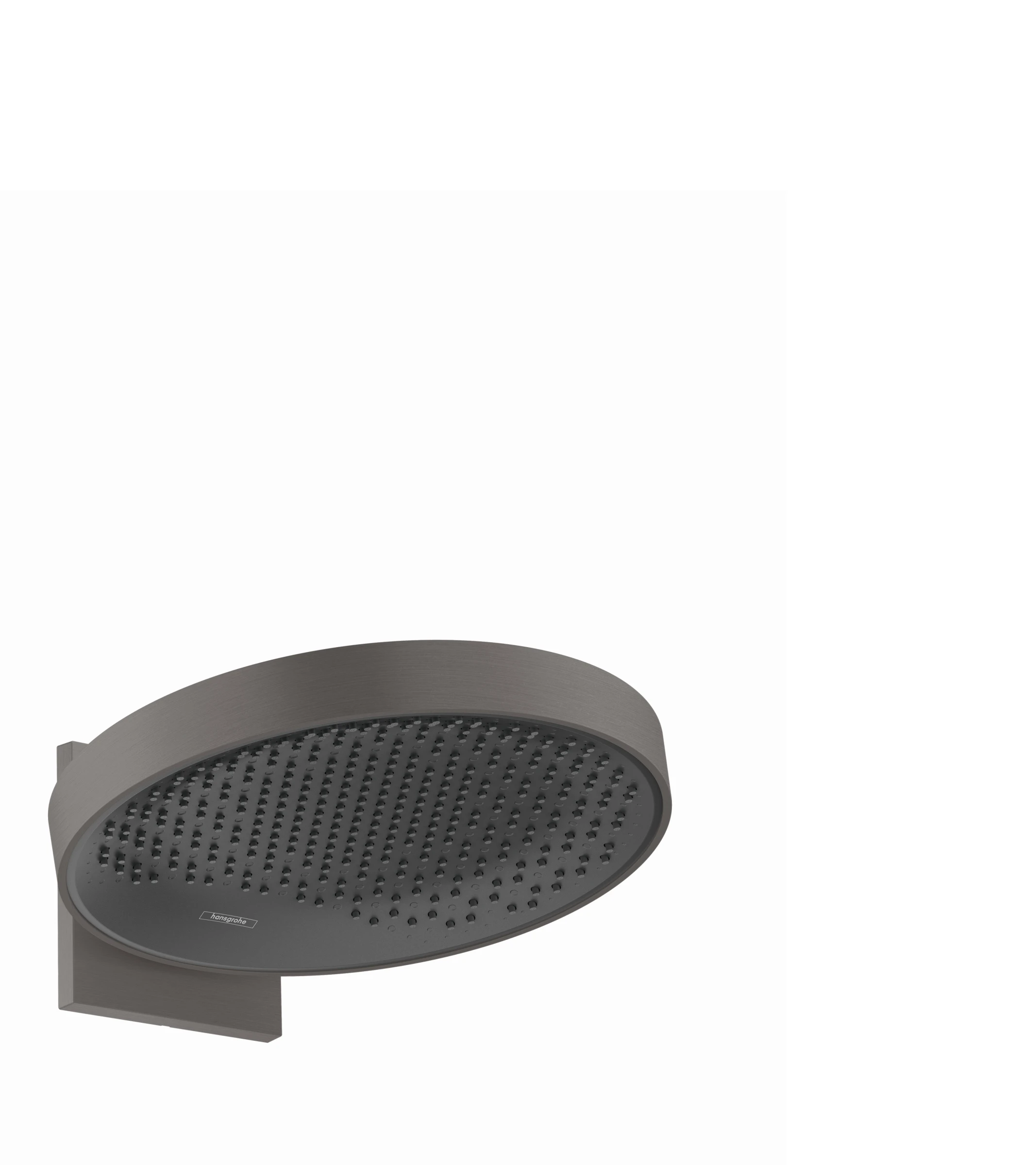 Hansgrohe Rainfinity Overhead Shower 360 1jet With Wall Connector Brushed Black Chrome