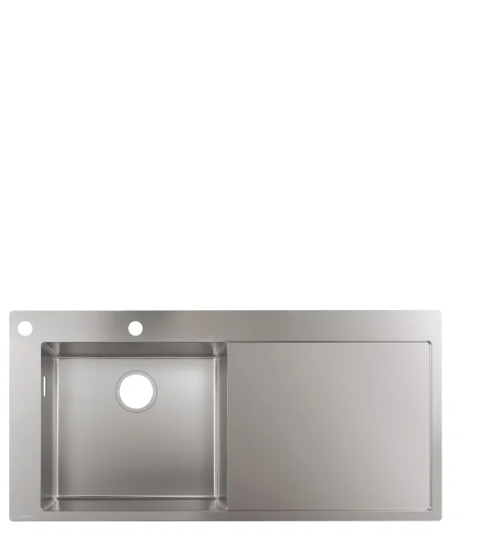 Hansgrohe S71 S718-f450 Built In Sink 450 With Drainer Stainless Steel