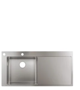 Hansgrohe S71 S718-f450 Built In Sink 450 With Drainer Stainless Steel