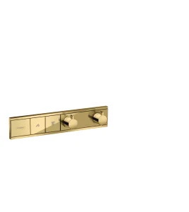 Hansgrohe Rainselect Thermostat For Concealed Installation For 2 Functions Gold Polished