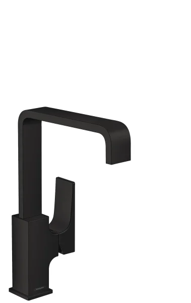 Hansgrohe Metropol Single Lever Basin Mixer 230 With Lever Handle And Push-open Waste Matt Black