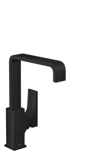 Hansgrohe Metropol Single Lever Basin Mixer 230 With Lever Handle And Push-open Waste Matt Black
