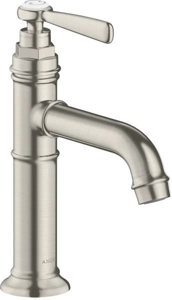 Axor Montreux Single Lever Basin Mixer 100 With Lever Handle Without Waste Stainless Steel