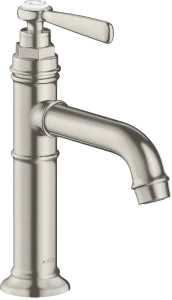 Axor Montreux Single Lever Basin Mixer 100 With Lever Handle Without Waste Stainless Steel