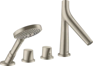Axor Starck Organic Thermostatic Bath Filler Concealed 504 X 263 X 128mm Nickel - Brushed