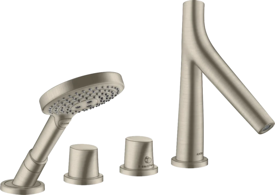 Axor Starck Organic Thermostatic Bath Filler Concealed 504 X 263 X 128mm Nickel - Brushed product image - Image 1