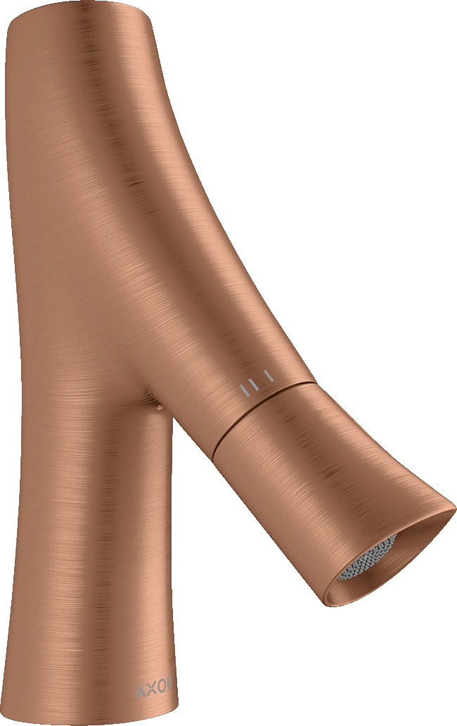 Axor Starck Organic Pillar Tap Without Waste Brushed Red Gold