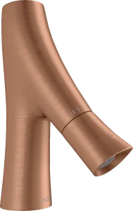 Axor Starck Organic Pillar Tap Without Waste Brushed Red Gold