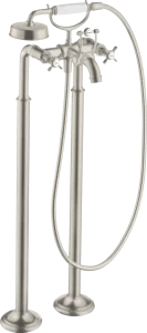 Axor Montreux 2-handle Manual Bath Mixer Floor-standing With Cross Handles Stainless Steel