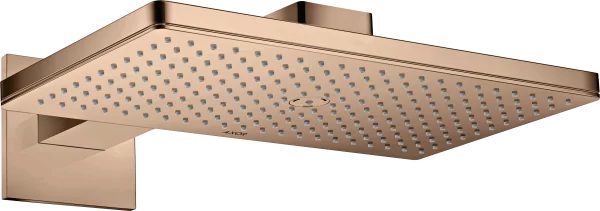 Axor Showersolutions Overhead Shower 460/300 1jet With Shower Arm And Square Escutcheon Polished Red Gold