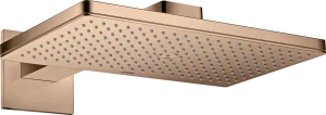 Axor Showersolutions Overhead Shower 460/300 1jet With Shower Arm And Square Escutcheon Polished Red Gold